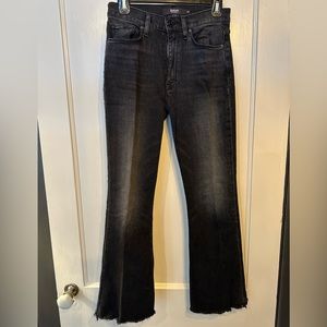 HUDSON cropped jeans.